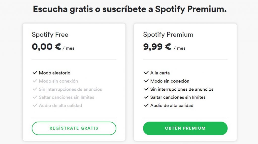 Spotify Premium a mitad de precio
