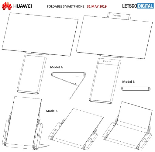 huawei folding smartphone patent