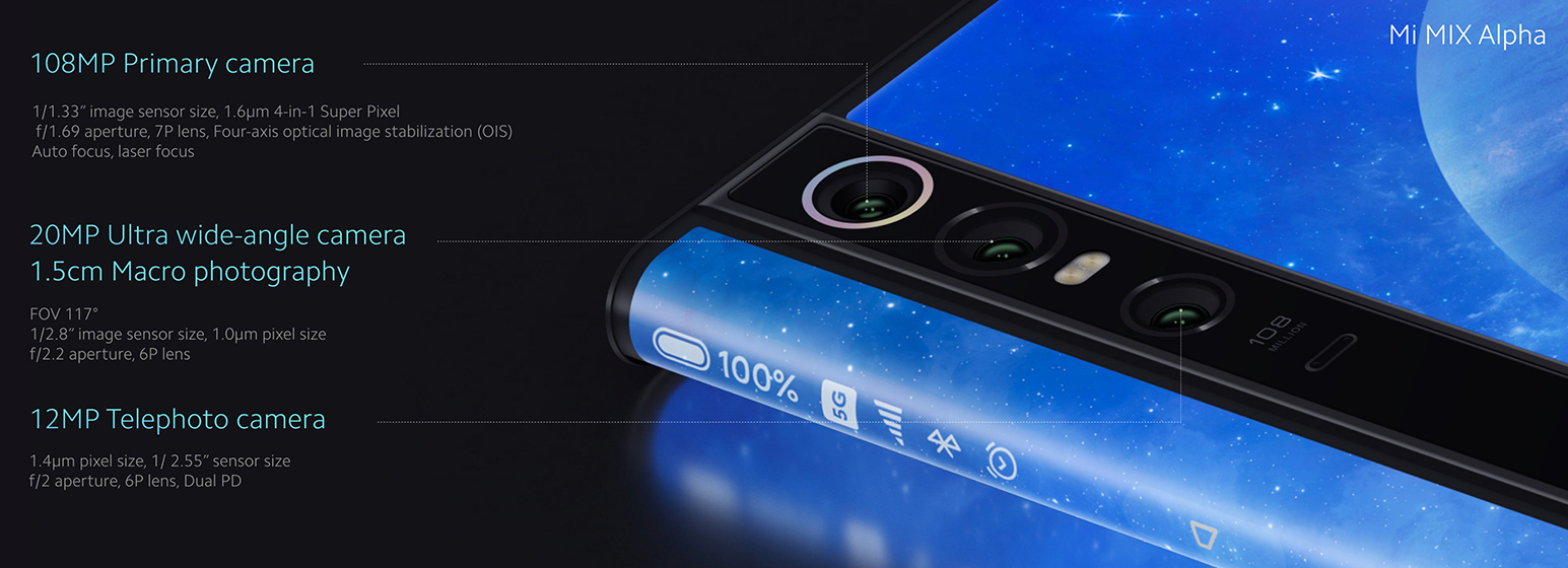 Xiaomi Mi MIX Alpha - Cameras