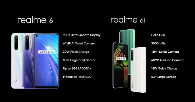 Realme 6 vs 6i