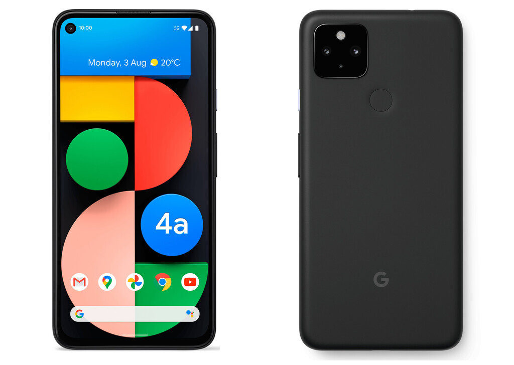 Google Pixel 4a 5G, a familiar design