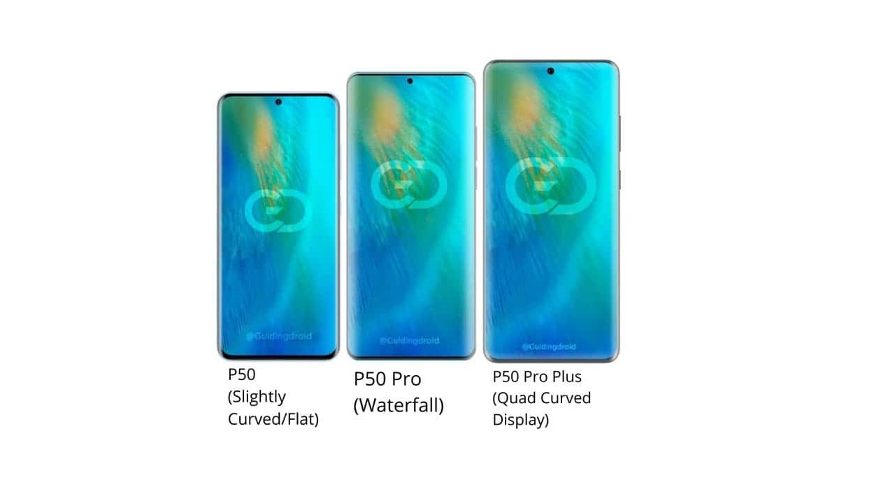 The screens of the Huawei P50 have been leaked: we show them to you