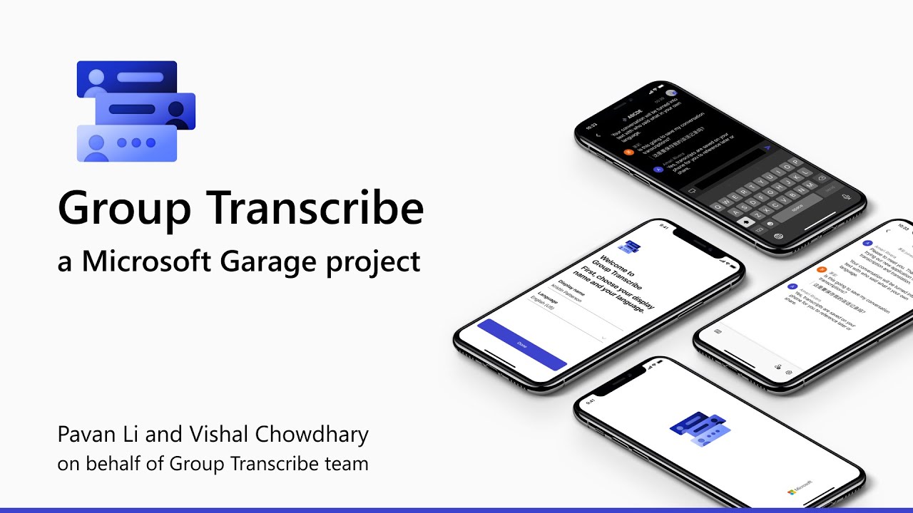 Group Transcribe, Microsoft allows group conversations to be transcribed