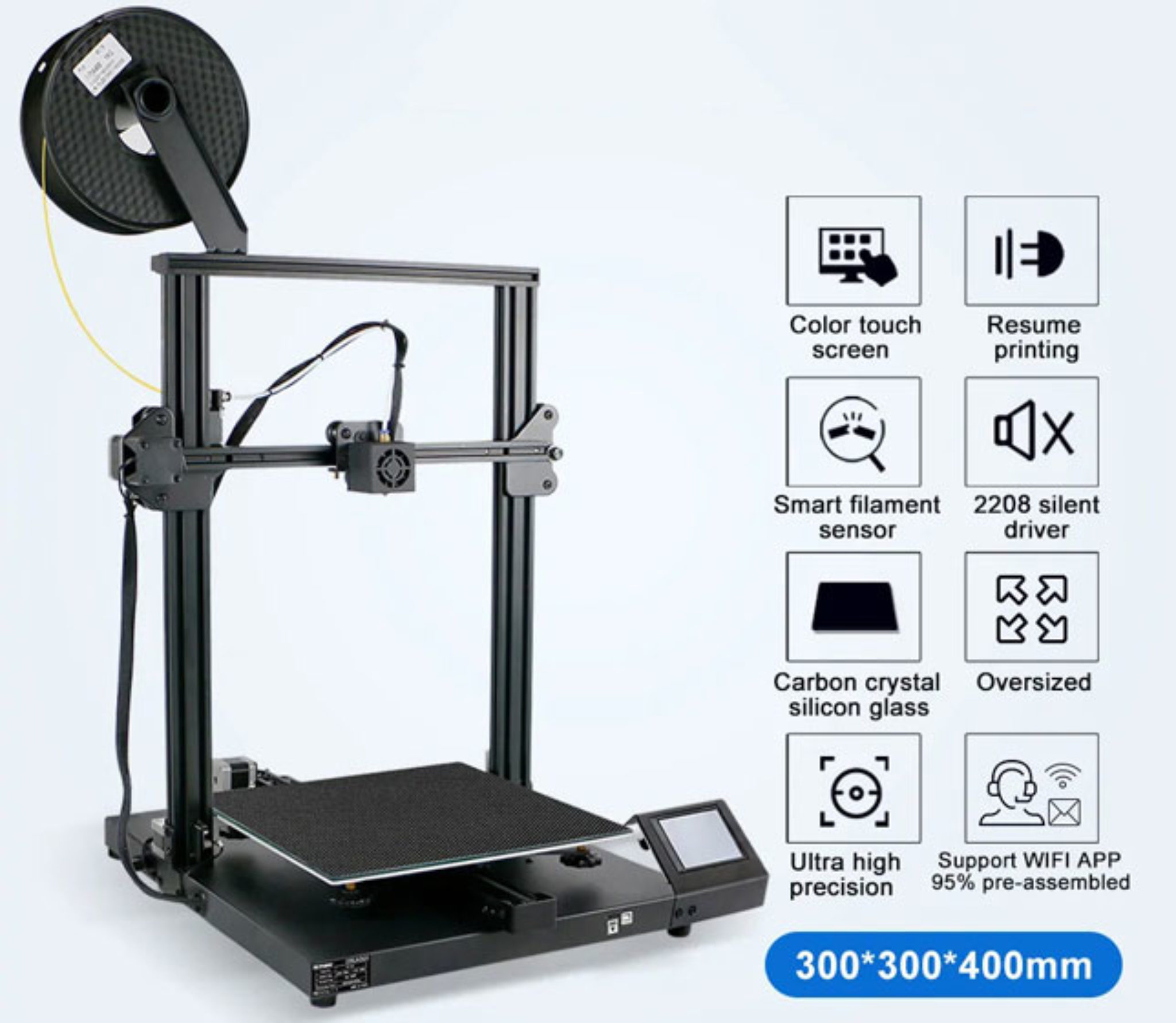 Creasee cs30 новый 3d принтер обзор