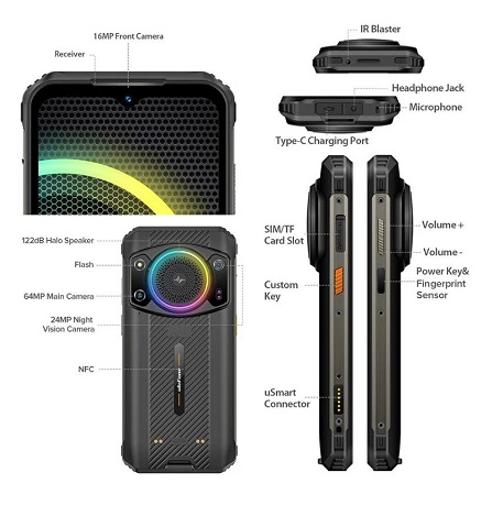 Ulefone Armor 21, teléfono resistente con iluminación RGB