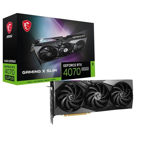 MSI GAMING X SLIM GeForce RTX 4070 SUPER 12GB GDDR6X DLSS3